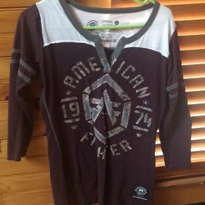 American Fighter 3/4 length shirt.